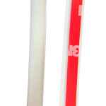 BORRACHA PORTA ADESIVA FINA BRANCA 100 MT BORRACHA PORTA ADESIVA FINA BRANCA 100 MT