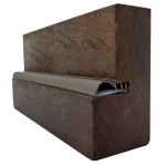 BORRACHA PORTA ENCAIXE LATERAL MARROM 15 MT BORRACHA PORTA ENCAIXE LATERAL MARROM 15 MT