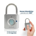 CADEADO DIGITAL PAPAIZ BIOMÉTRICO CF30 30MM PRATA CADEADO DIGITAL PAPAIZ BIOMÉTRICO CF30 30MM PRATA