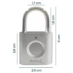 CADEADO DIGITAL PAPAIZ BIOMÉTRICO CF30 30MM PRATA CADEADO DIGITAL PAPAIZ BIOMÉTRICO CF30 30MM PRATA