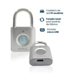 CADEADO DIGITAL PAPAIZ BIOMÉTRICO CF30 30MM PRATA CADEADO DIGITAL PAPAIZ BIOMÉTRICO CF30 30MM PRATA