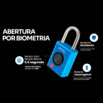 CADEADO DIGITAL PAPAIZ BIOMÉTRICO TSA 35B PRETO