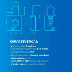 CADEADO DIGITAL PAPAIZ BIOMÉTRICO TSA 35B PRETO