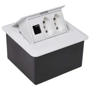 CAIXA MESA DUTOTEC PRATIK SOBREPOR 3 BLOCOS 128 2T + 1C BRANCA
