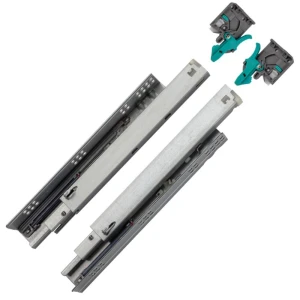 CORREDIÇA INVISÍVEL RENNA 350MM AMORTECEDOR MDF 16MM