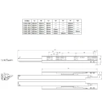 CORREDIÇA INVISÍVEL RENNA 500MM AMORTECEDOR MDF 16MM CORREDIÇA INVISÍVEL RENNA 500MM AMORTECEDOR MDF 16MM