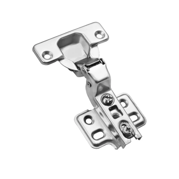 DOBRADIÇA CANECO CALÇO FIXO INOX FERLOCK AMORTEC S.CURVA