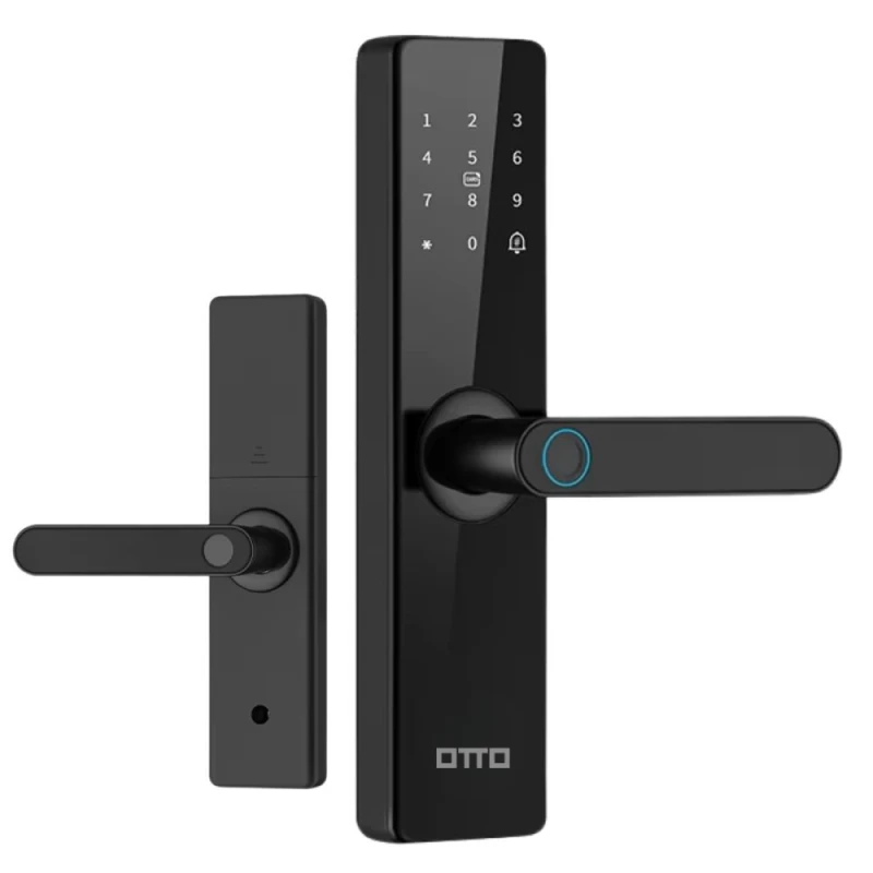 FECHADURA DIGITAL OTTO TT-101 BIOMETRIA SENHA APP TAG - Trava Forte