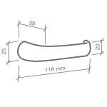 FECHADURA DUNA 1 REDONDA EXTERNA CROMADA FECHADURA DUNA 1 REDONDA EXTERNA CROMADA