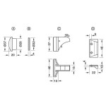 FECHADURA MAGNÉTICA PLÁSTICA ABUS HAFELE 245.41.773
