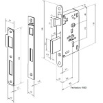 FECHADURA DUNA 2 REDONDA INTERNA CROMADA