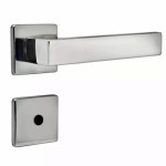 FECHADURA PAPAIZ MI960 INOXVITA BANHEIRO QUADRADA CROMO ACETINADA