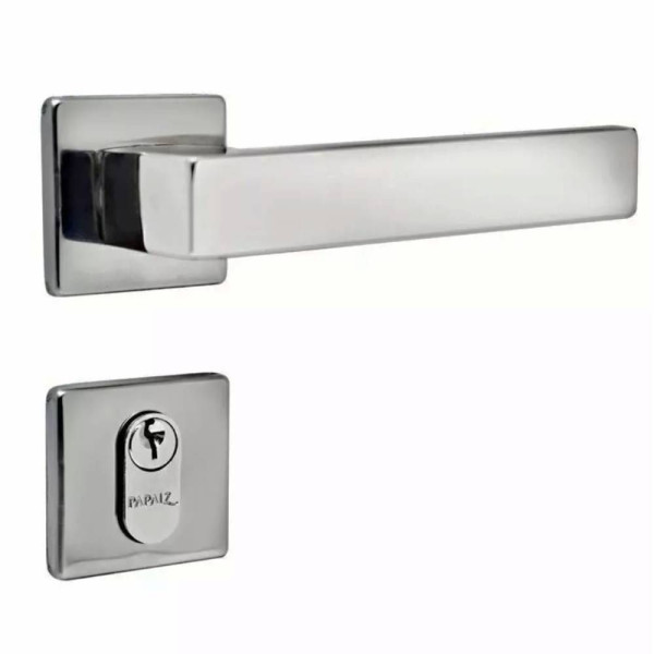 FECHADURA PAPAIZ MI960 INOXVITA EXTERNA QUADRADA CROMO ACETINADA
