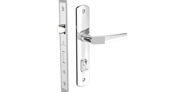 FECHADURA SOPRANO POPLINE EXTERNA 40X53 E10 CROMADA - Trava Forte