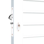 FECHADURA PORTA CORRER STAM 940 ESPELHO INOX BRANCO FECHADURA PORTA CORRER STAM 940 ESPELHO INOX BRANCO