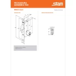 FECHADURA PORTA CORRER STAM 940 ESPELHO INOX BRANCO FECHADURA PORTA CORRER STAM 940 ESPELHO INOX BRANCO