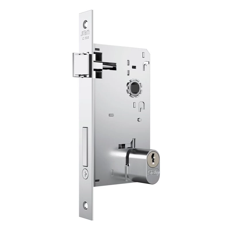 【シーナ】 FECHADURA STAM GENOA 1601/09 ESPELHO EXTERNA INOX POLIDO - Trava Forte