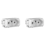 KIT C/2 MÓDULOS WEG COMPOSÉ TOMADA 2P+T 20A 250V BRANCO