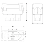 KIT C/2 MÓDULOS WEG COMPOSÉ TOMADA 2P+T 20A 250V BRANCO