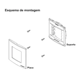 KIT C/2 PLACAS MARGIRIUS SLEEK MÓVEL 80X80MM MARROM