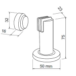 KIT C/2 PRENDEDOR PORTA MAGNÉTICO 313 ZAMACK ESCOVADO KIT C/2 PRENDEDOR PORTA MAGNÉTICO 313 ZAMACK ESCOVADO
