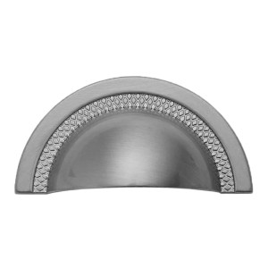 KIT C/3 PUXADOR MÓVEIS CONCHA CAPRI 64MM ESCOVADO
