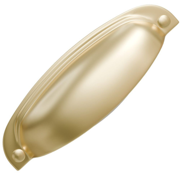 KIT C/2 PUXADOR MÓVEIS CONCHA VIVARO 115 96MM DOURADO ITALY LINE