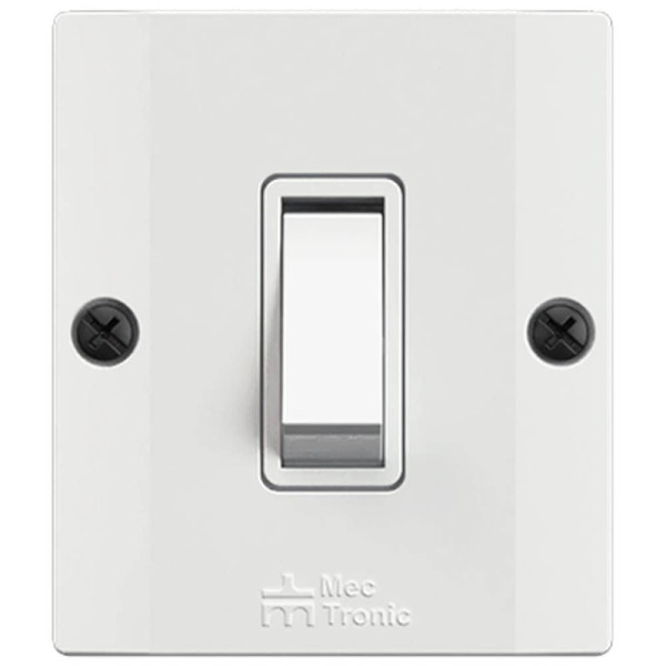 KIT C/10 INTERRUPTOR SOBREPOR SIMPLES MILLENIUN 61001 BRANCO MECTRONIC