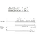 KIT C/5 CORREDIÇA INVISÍVEL RENNA 300MM AMORTECEDOR MDF 16MM KIT C/5 CORREDIÇA INVISÍVEL RENNA 300MM AMORTECEDOR MDF 16MM