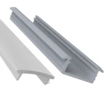 KIT PERFIL ALUMÍNIO ROMETAL LED EMBUTIR RM-331 3 MT PRETO C/DIFUSOR