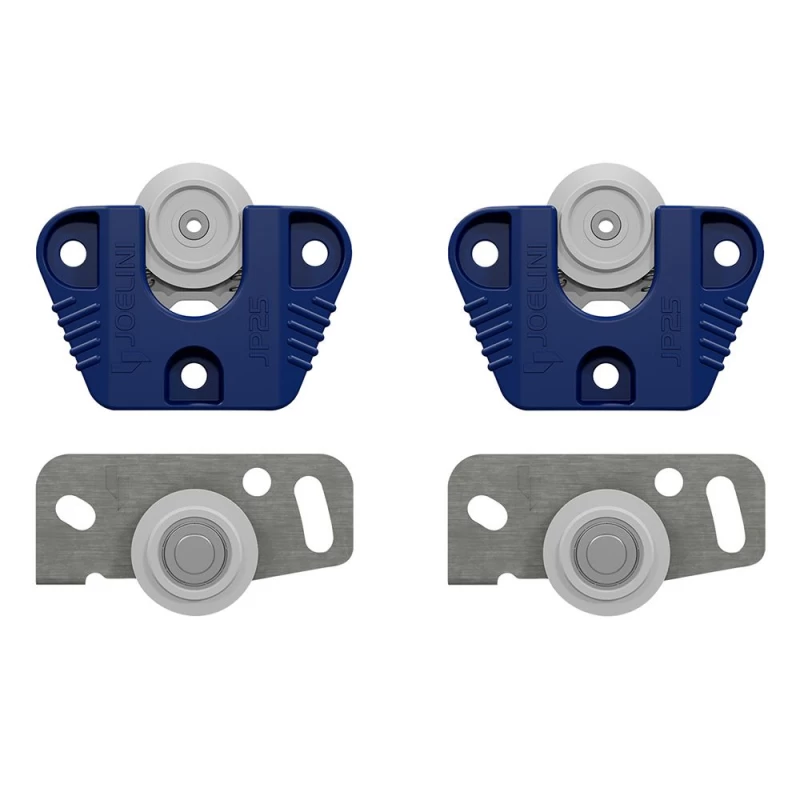 KIT PORTA CORRER JOELINI SOBREPOR JP25 30KG COM GUIA MOLA - Trava