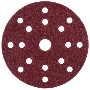 LIXA DE DISCO VERMELHO 150MM GRÃO 60 14F VELCRO NAPOLEON