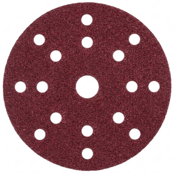 LIXA DE DISCO VERMELHO 150MM GRÃO 60 14F VELCRO NAPOLEON