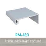 PERFIL ALUMÍNIO ROMETAL FACETATO RM-183 6 MT INOX MATE