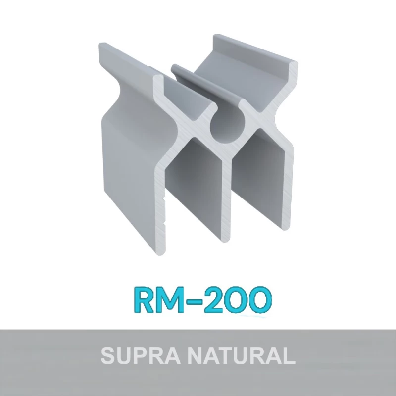 PERFIL ALUMÍNIO ROMETAL SEQUENZIATO INFERIOR RM-200 6 MT NATURAL