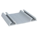 PERFIL ALUMÍNIO ROMETAL TRILHO INFERIOR RM-023 6 MT INOX MATE