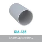 PERFIL ALUMÍNIO ROMETAL TUBO CABIDEIRO REDONDO RM-135 6 MT NATURAL