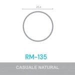 PERFIL ALUMÍNIO ROMETAL TUBO CABIDEIRO REDONDO RM-135 6 MT NATURAL