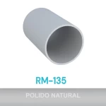 PERFIL ALUMÍNIO ROMETAL TUBO CABIDEIRO REDONDO RM-135 6 MT POLIDO
