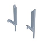 PONTEIRA ROMETAL CAVA 15MM PE-213 VAZADA PAR PRETA