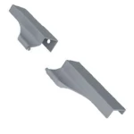 PONTEIRA ROMETAL FACETATO SAFIRA 18MM PE-408 PAR CHAMPAGNE/INOX