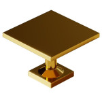 PUXADOR MÓVEIS PONTO QUADRADO 30MM DRITTO 2249 OURO REAL ITALY LINE