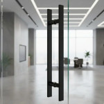 PUXADOR PORTA DUPLO INOX BARRA CHATA 60CM PRETO POWERFER 40X10 PUXADOR PORTA DUPLO INOX BARRA CHATA 60CM PRETO POWERFER 40X10