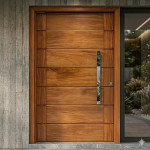 PUXADOR PORTA DUPLO INOX BARRA CHATA 120CM CROMADO 40X10