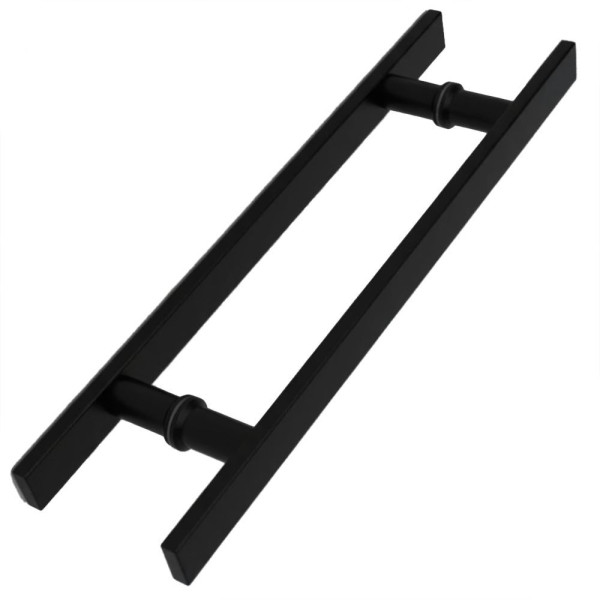 PUXADOR PORTA DUPLO INOX BARRA CHATA 100CM PRETO PRD00112 40X10
