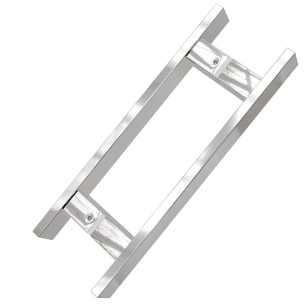 PUXADOR PORTA DUPLO INOX BARRA CHATA 60CM CROMADO DF933 30X10