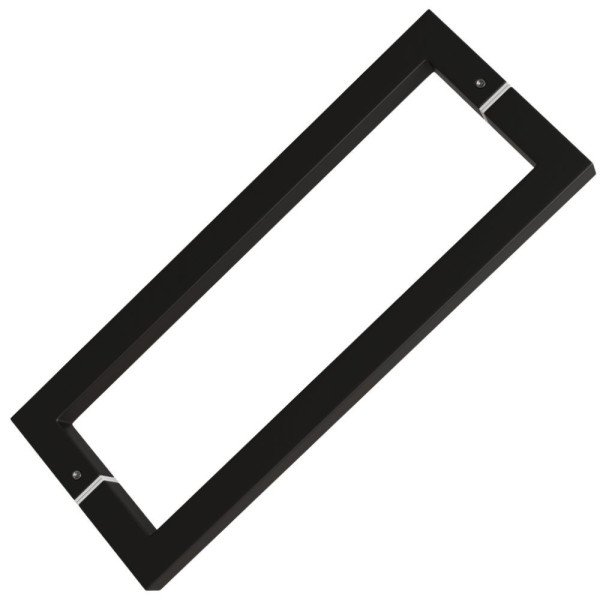 PUXADOR PORTA DUPLO INOX H20 20X20MM 30CM PRETO IL4070