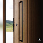 PUXADOR PORTA DUPLO INOX H20 20X20MM 30CM PRETO IL4070 PUXADOR PORTA DUPLO INOX H20 20X20MM 30CM PRETO IL4070