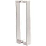 PUXADOR PORTA DUPLO INOX H40 40X20MM 42CM POLIDO