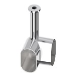 SUPORTE TUBO CABIDEIRO HARDT CANTO 90º OVAL CROMADO